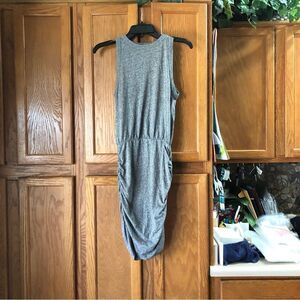 n: Philanthropy Gray Majorca Heather Sleeveless Ruched Mini Dress - XS